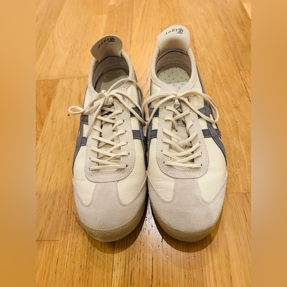 Onitsuka Tiger by Asics White and Gray Mexico 66 Sneakers